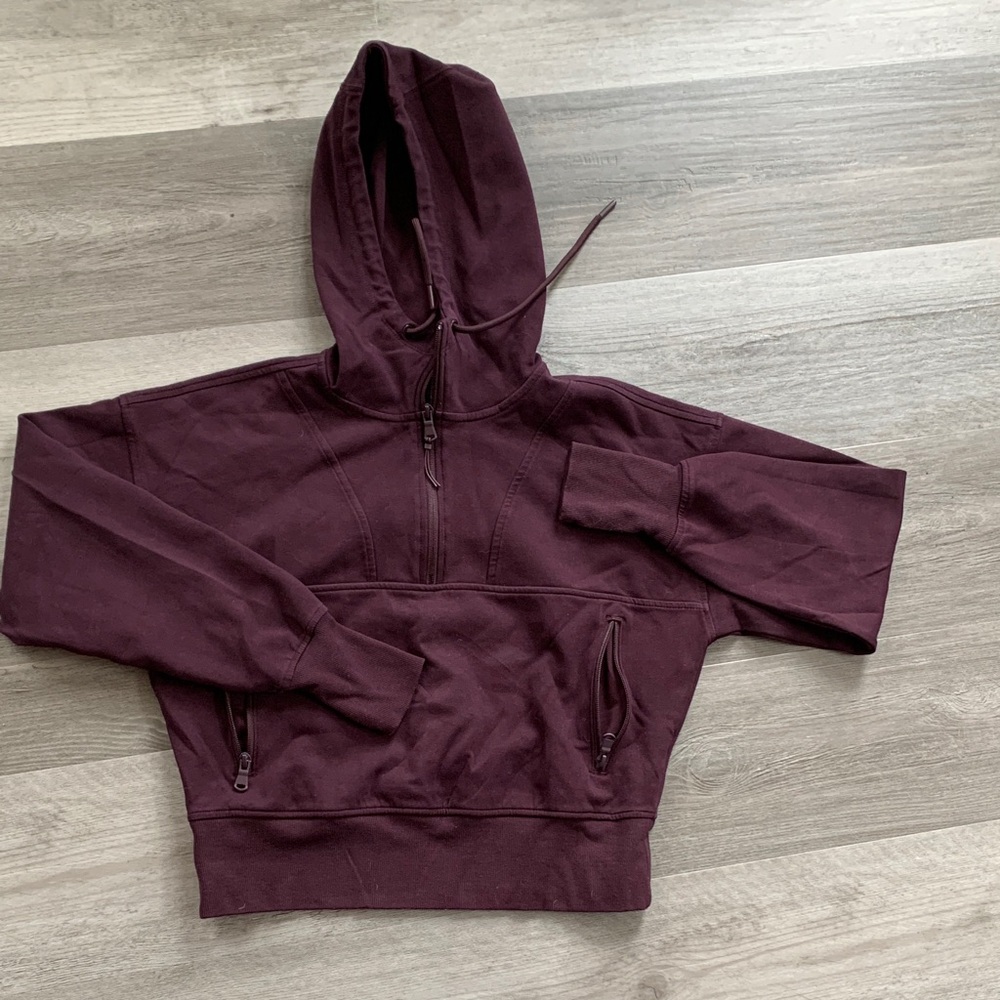 Old Navy Active Half-Zip Hoodie - Plum